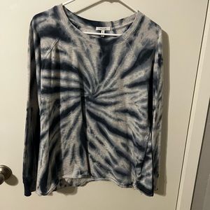 Blue and white Tie Dye Sweat Shirt Size L